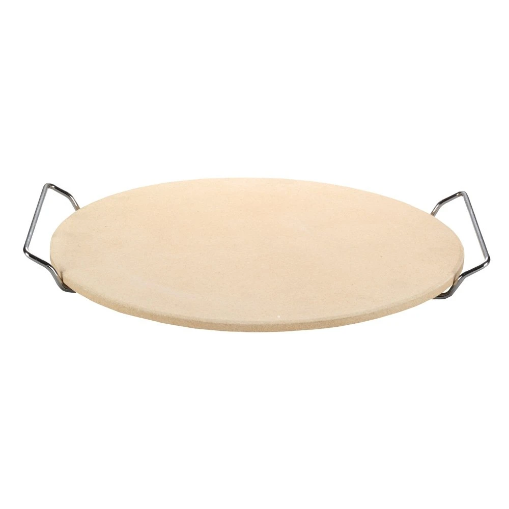 Maestro BBQ Pizzasteen Ø 33 Cm + Pizzasnijder 2 Maestro BBQ Pizzasteen Ø 33 Cm + Pizzasnijder - Afbeelding 2